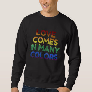 I Kärlek kommer gay People LGB Kärlek i många Färg Lång Ärmad Tröja