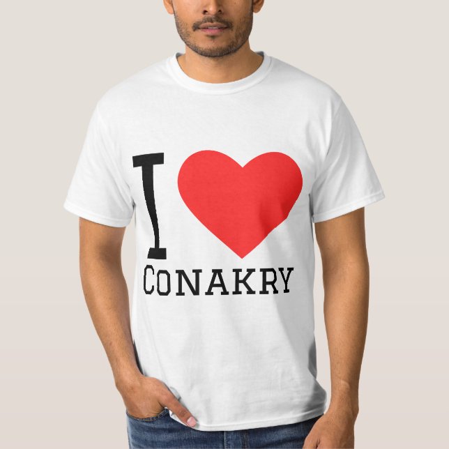 I kärlek-konakry t shirt (Framsida)