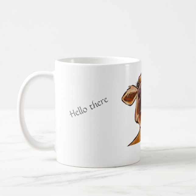 I kärlek Kor - Stäng rad/redigerbar text Kaffemugg (Vänster)