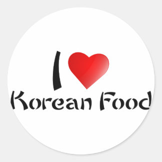 I KÄRLEK KOREAN FOOD RUNT KLISTERMÄRKE