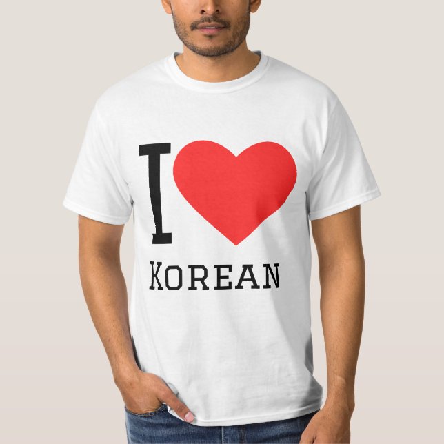 I kärlek korean t shirt (Framsida)