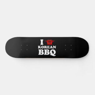 I Kärlek koreanska BBQ (고 기 구 이) Mini Skateboard Bräda 18,5 Cm