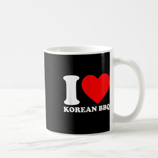 I Kärlek koreanska Bbq Kaffemugg (Höger)