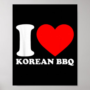 I Kärlek koreanska Bbq Poster