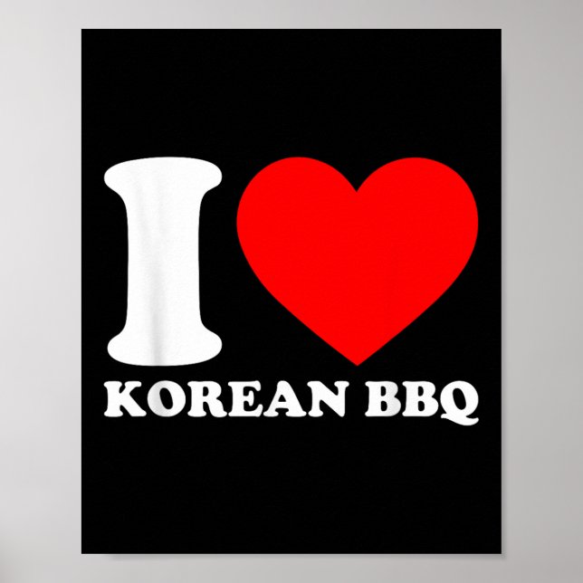 I Kärlek koreanska Bbq Poster (Framsidan)