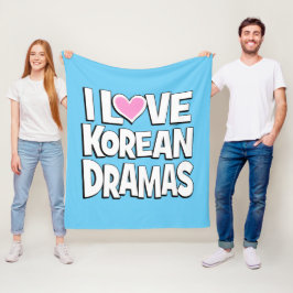 I Kärlek koreanska Dramas Fleecefilt