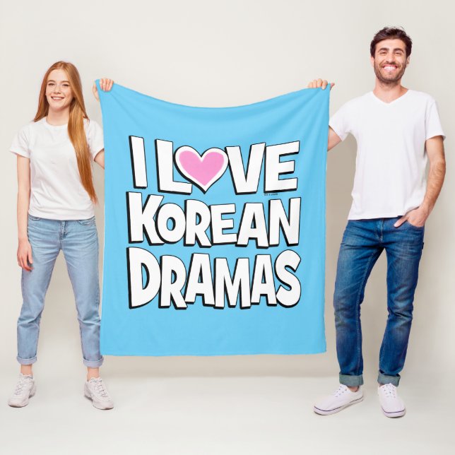 I Kärlek koreanska Dramas Fleecefilt (På plats)