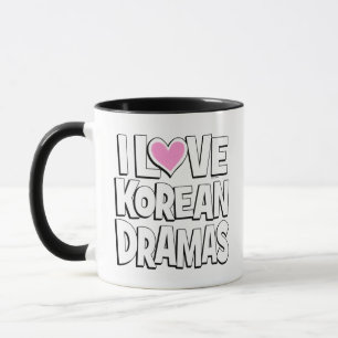 I Kärlek koreanska Dramas Mugg