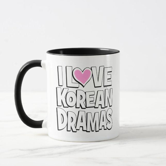 I Kärlek koreanska Dramas Mugg (Vänster)