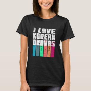 I kärlek koreanska dramer vid färg pub t shirt
