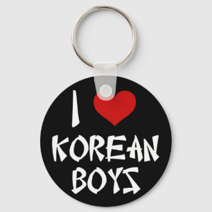 I Kärlek koreanska pojkar Nyckelring