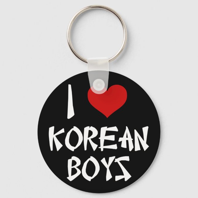 I Kärlek koreanska pojkar Nyckelring (Framsida)