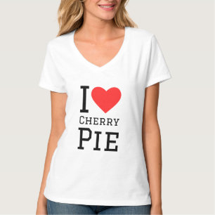 I kärlek körsbär paj t shirt
