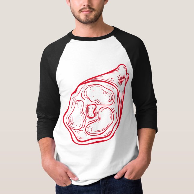 I KÄRLEK KÖTT T SHIRT (Framsida)