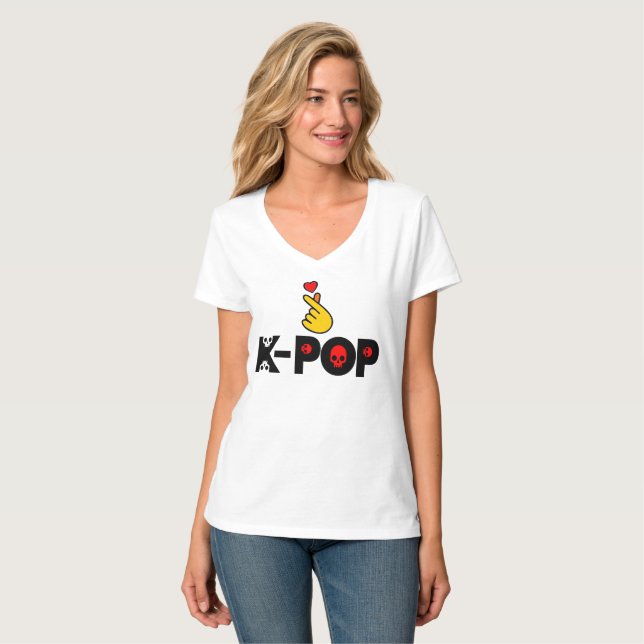 ♥ I Kärlek KPop Classic-passande Fabulous Ultra-li T Shirt (Hel framsida)