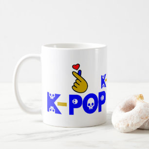 ♥ I Kärlek KPop Fabulous Classic White Kaffemugg
