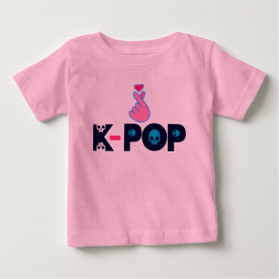 ♥ I Kärlek KPop KoreaStil-Finger Tröja