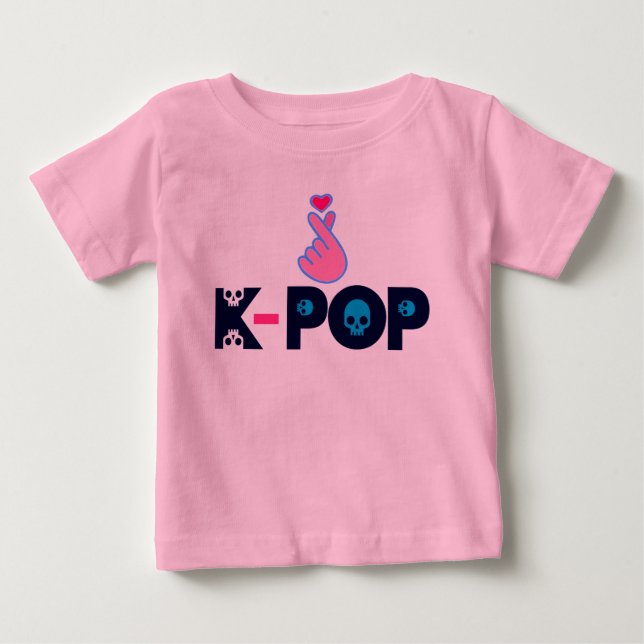 ♥ I Kärlek KPop KoreaStil-Finger Tröja (Framsida)