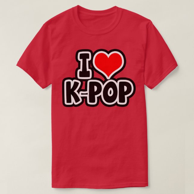 I Kärlek KPop T Shirt (Design framsida)