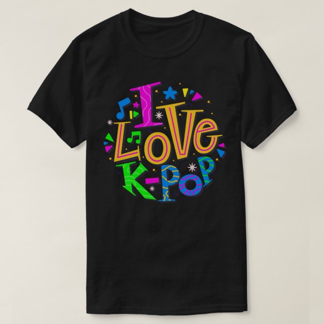 I Kärlek KPop T Shirt (Design framsida)