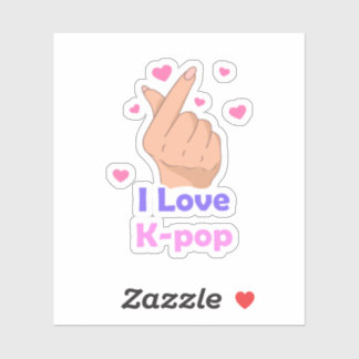 I Kärlek Kpop Vinyl Sticker Klistermärken