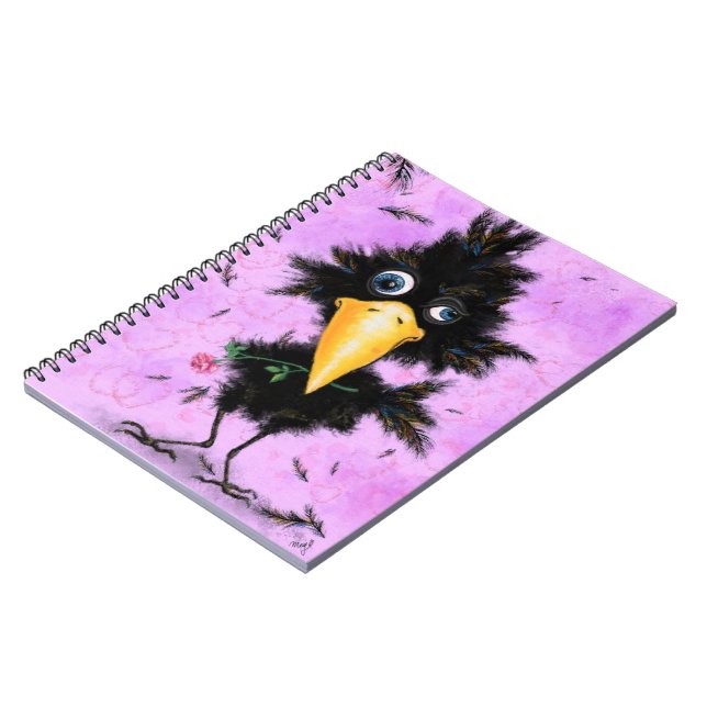 I Kärlek Kråka - gentleman - Funny Anteckningsbok (Vänstra Sidan)