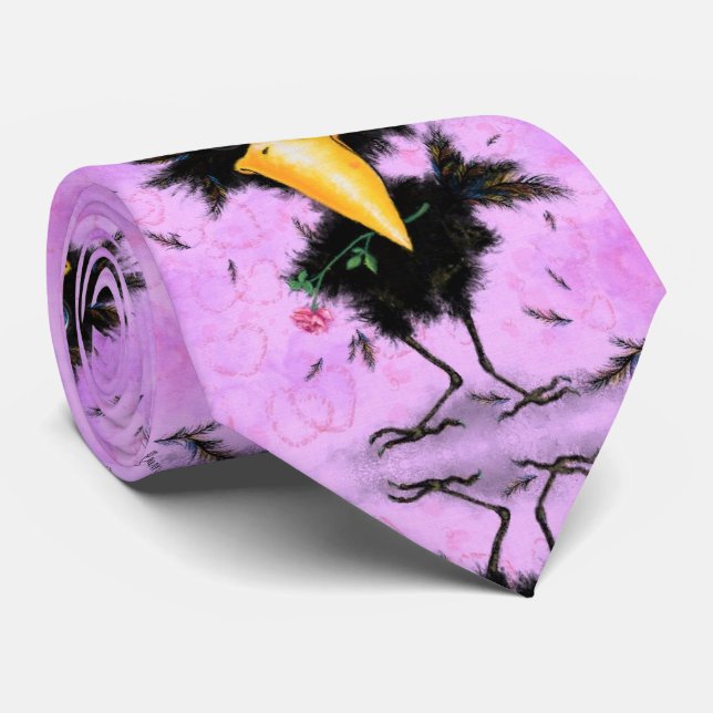 I Kärlek Kråka - gentleman - Funny - Slips (Rullad)