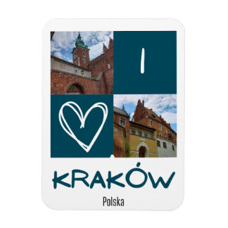 I kärlek Krakow Magnet