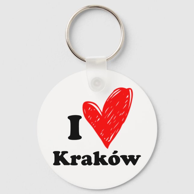 I Kärlek Kraków Nyckelring (Framsida)