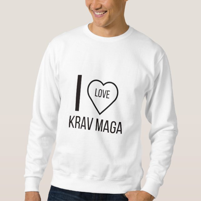 I KÄRLEK KRAV MAGA LÅNG ÄRMAD TRÖJA (Framsida)
