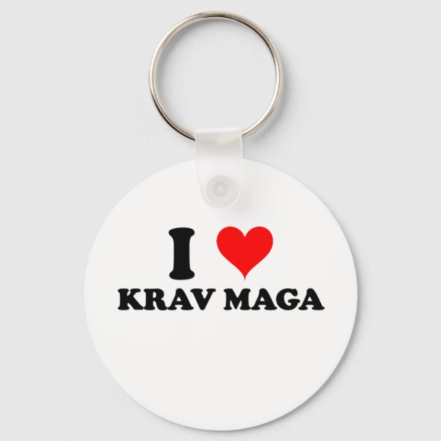 I Kärlek Krav Maga Nyckelring (Framsida)