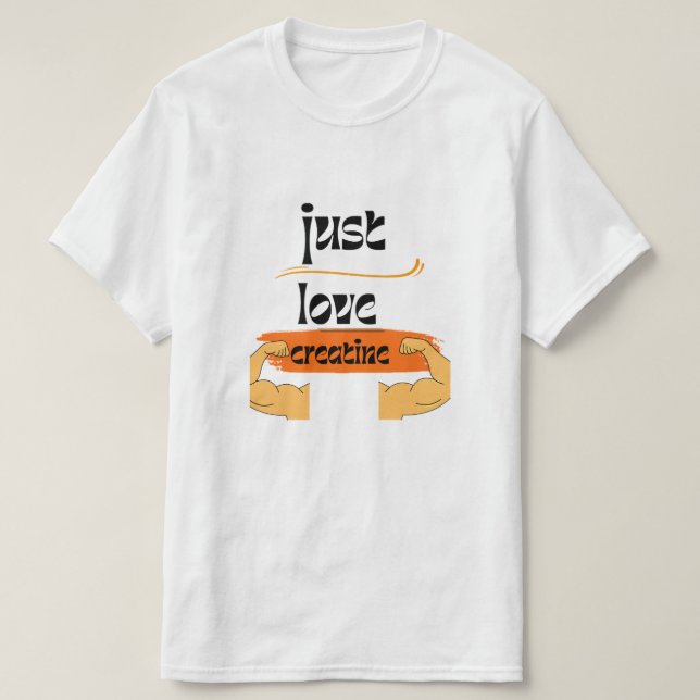 I kärlek kreatin, roliga citat t shirt (Design framsida)