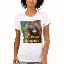 I Kärlek Krista Orangutan Fläkt Klubb shirt