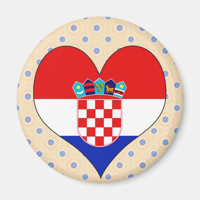 I Kärlek Kroatien Magnet (Framsidan)