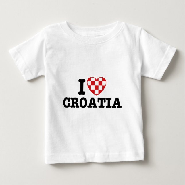 I Kärlek Kroatien T-shirt (Framsida)