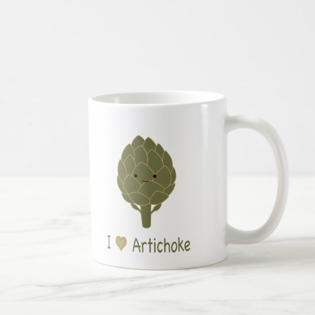 I kärlek-kronärtskocka kaffemugg (Höger)