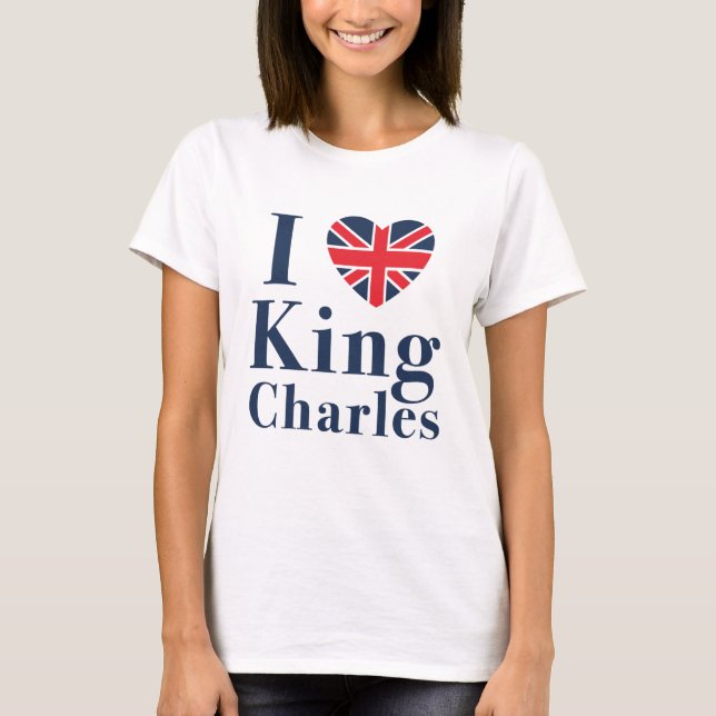 I Kärlek Kung Charles T Shirt (Framsida)