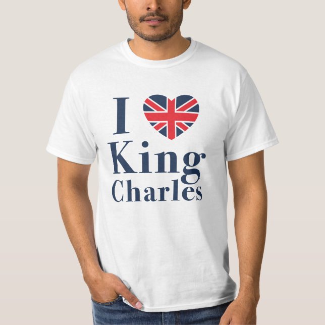 I Kärlek Kung Charles T Shirt (Framsida)