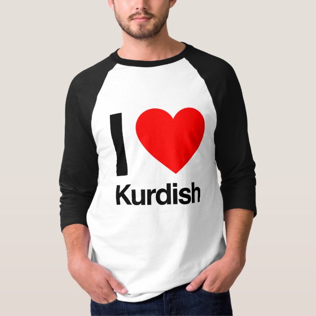 i kärlek kurdisk t shirt (Framsida)