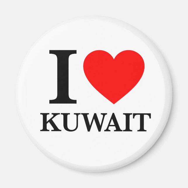 I Kärlek Kuwait Magnet (Framsidan)