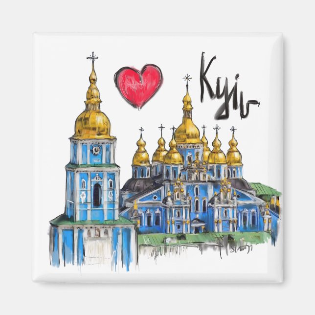 I kärlek Kyiv Magnet (Framsidan)