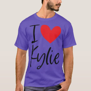 I Kärlek Kylie Namn Personlig Girl Woman BFF Frie T Shirt