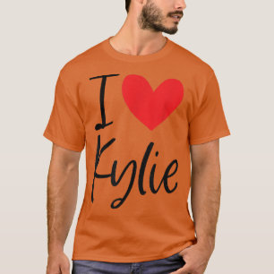 I Kärlek Kylie Namn Personlig Girl Woman BFF Frie T Shirt