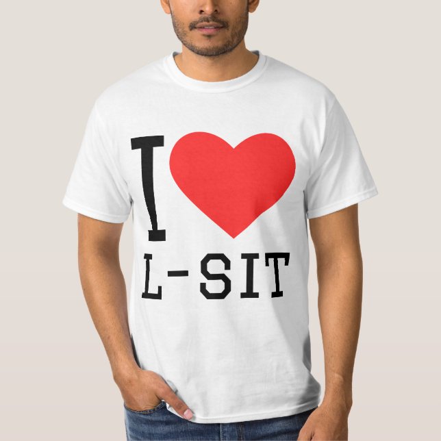 I kärlek l-sit t shirt (Framsida)