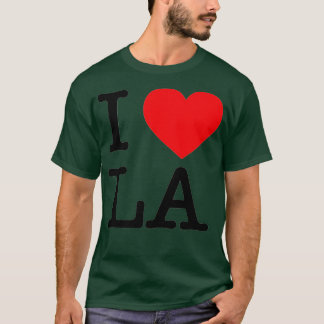 I Kärlek LA-Kortärmaden.. Hjärtar Los Angeles Top T Shirt