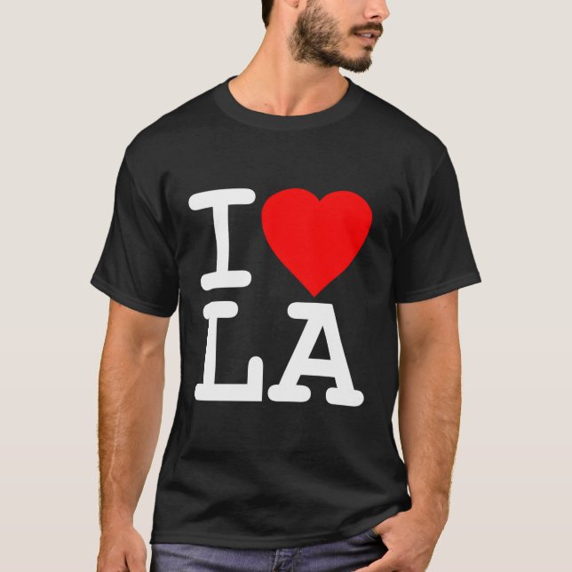 I Kärlek La Los Angeles T Shirt (Framsida)
