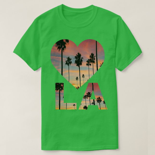 I Kärlek LA Souvenir Los Angeles Califo T Shirt (Design framsida)