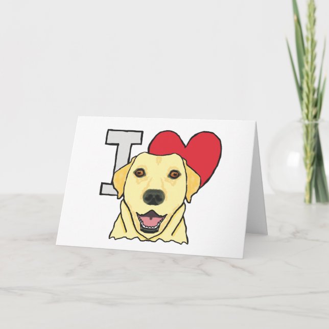 I Kärlek Labradors Kort (Framsida)