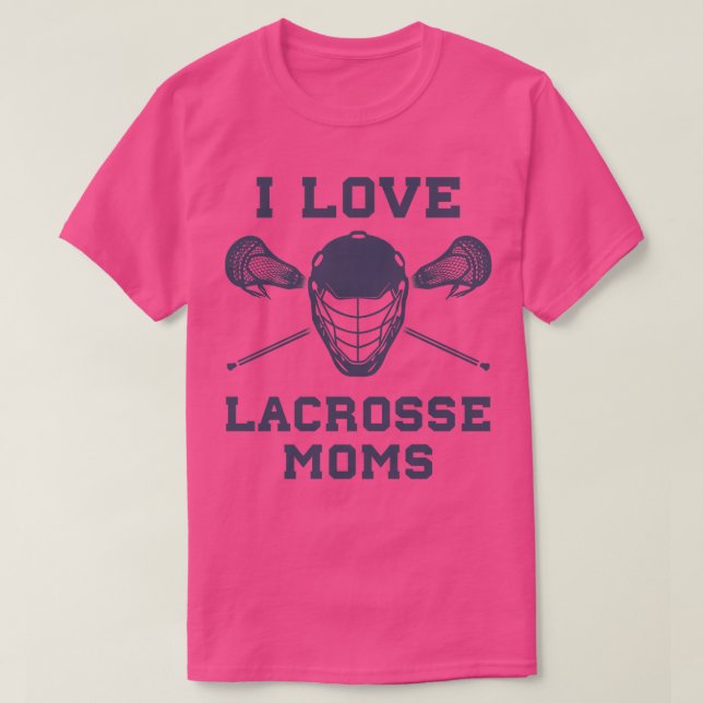 I Kärlek Lacrosse Mammor Funny Lax T Shirt (Design framsida)