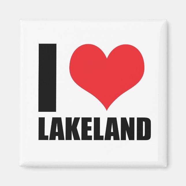 I kärlek Lakeland Magnet (Framsidan)
